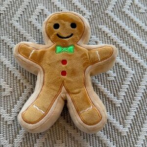 Midlee Christmas Sugar Cookie Plush Dog Toy- Gingerbread Man